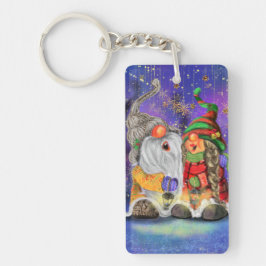 Jul Keychain Gift par Gnomes Singing