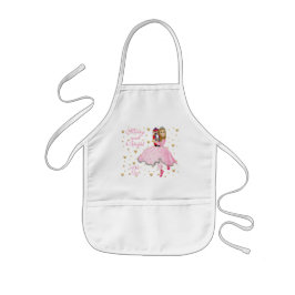 Jul Kid Length Apron Lt Brwn Hair Nutcracker Barnförkläde