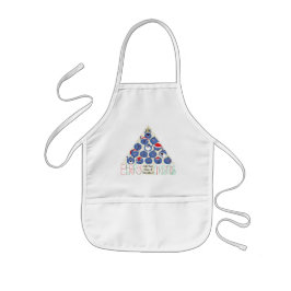 Jul Kids Apron Barn "Berry jul" Barnförkläde
