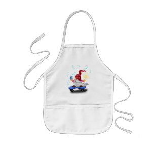 Jul Kids' Apron Skater Gnome med gåvor Barnförkläde