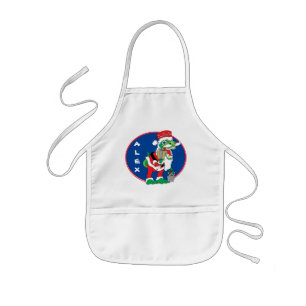 Jul Kids Apron TySANTAsaurus Rex Barnförkläde