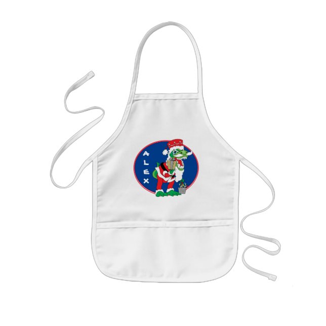 Jul Kids Apron TySANTAsaurus Rex Barnförkläde (Framsidan)