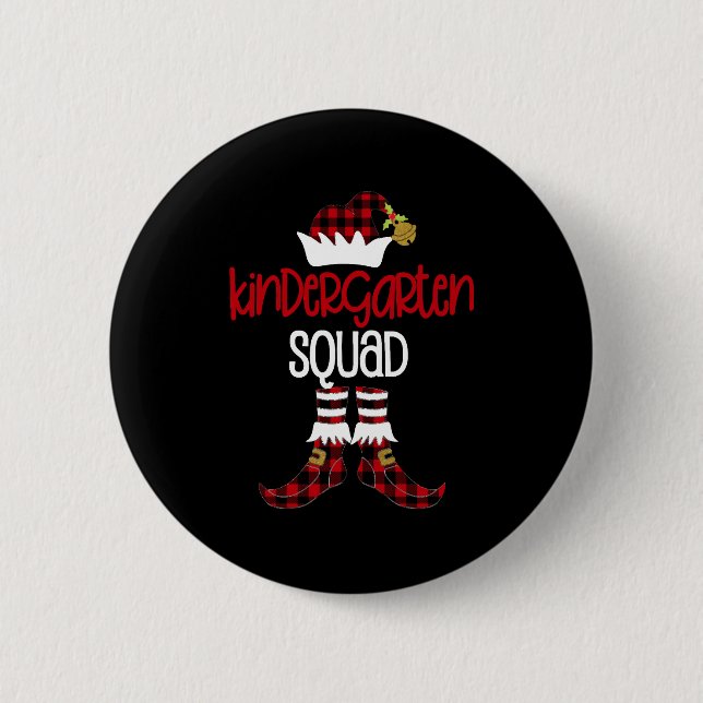 Jul Kindergarten Squad Elf Teacher Student B Knapp (Framsida)