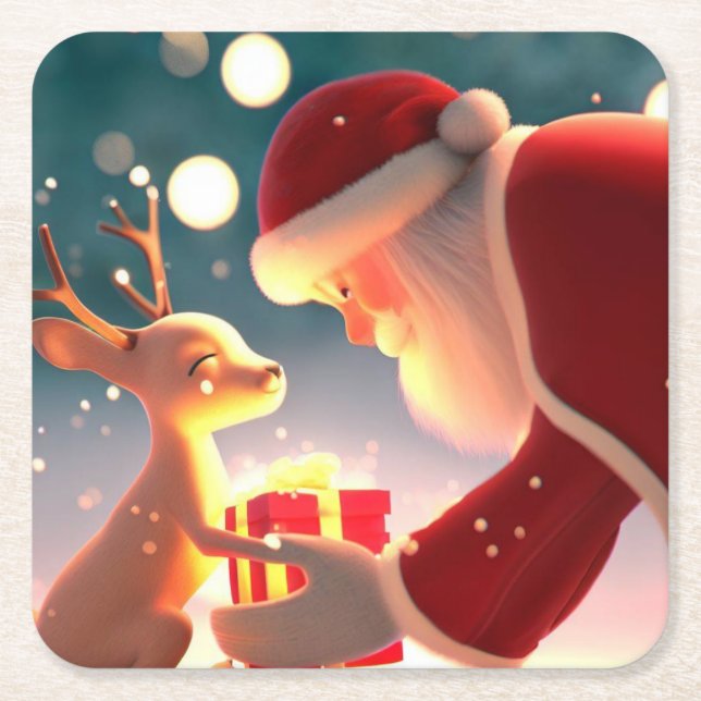 Jul Kindness 1 Underlägg Papper Kvadrat (Framsidan)