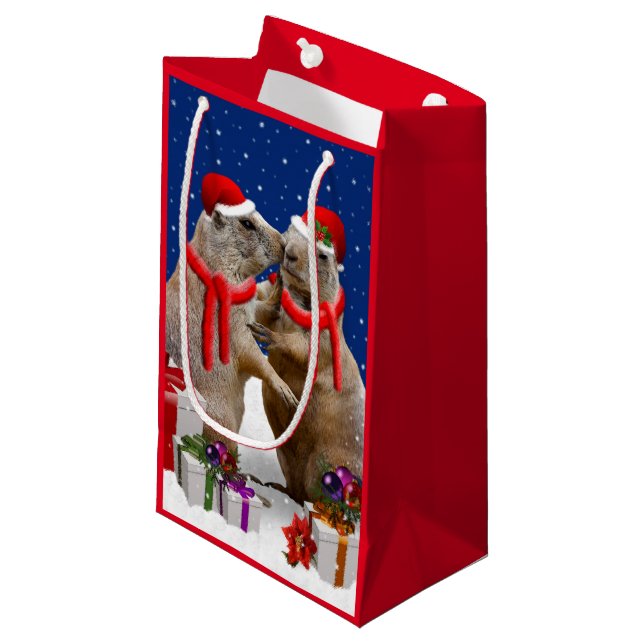 Jul Kiss Gift Bag (Framsidan Vinklad)