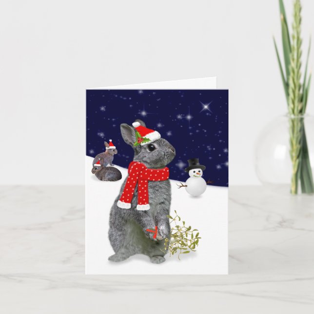 Jul Kit Kort (Skriv in Ditt Eget Meddelande) (Framsida)