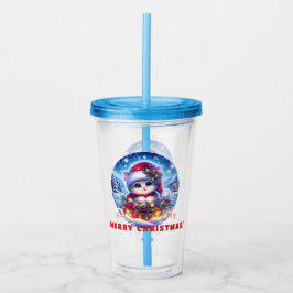 Jul Kitten Acrylic Tumbler Gift Take Away Mugg