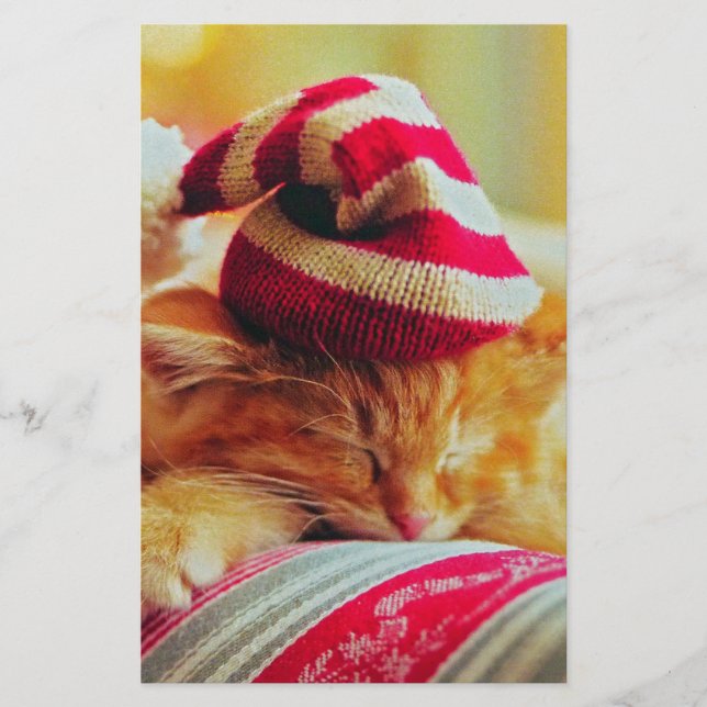 Jul Kitten Brevpapper (Framsida)