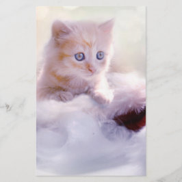 Jul Kitten Brevpapper