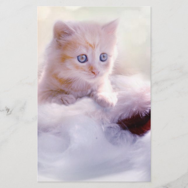 Jul Kitten Brevpapper (Framsida)