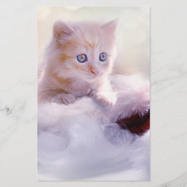 Jul Kitten Brevpapper (Framsida)