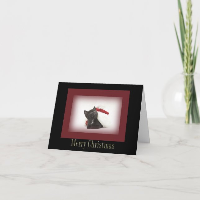 Jul Kitten Card Helgkort (Framsida)