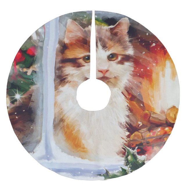 Jul Kitten Julgransmatta Borstad Polyester (Framsidan)