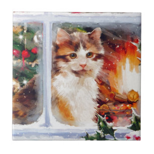 Jul Kitten Kakelplatta