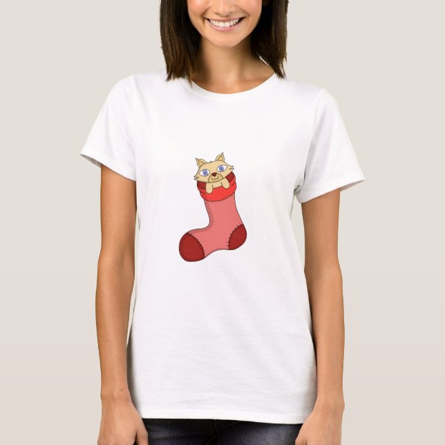 Jul Kitten T Shirt (Framsida)