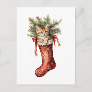 Jul Kitten Vykort