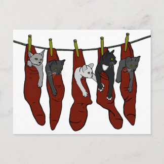 Jul Kittens | Chatons de Nöel Postcard Vykort
