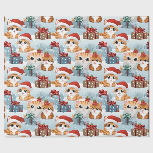 Jul Kittens Presentpapper (Seam)