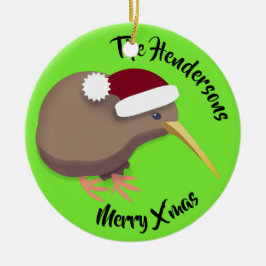 Jul Kiwi Bird Julgransprydnad Keramik