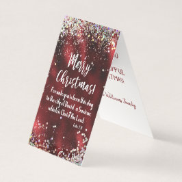 Jul KJV Scripture Glatt Jul Christian Kort