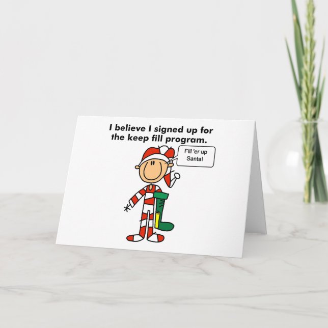 Jul Klipp Fyll Program T-shirts och presenter (Framsida)