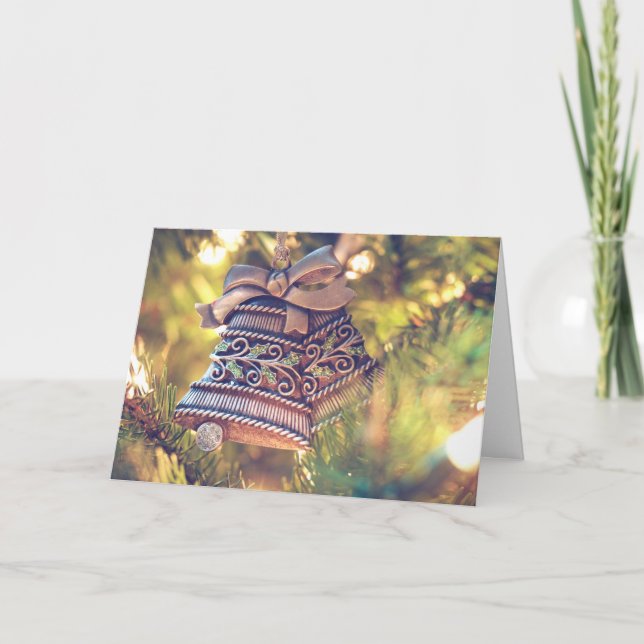 Jul Klockor anpassningsbar-hälsningskort Helgkort (Framsida)