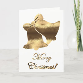 Jul Klockor Guld White Elegant God jul Helgkort