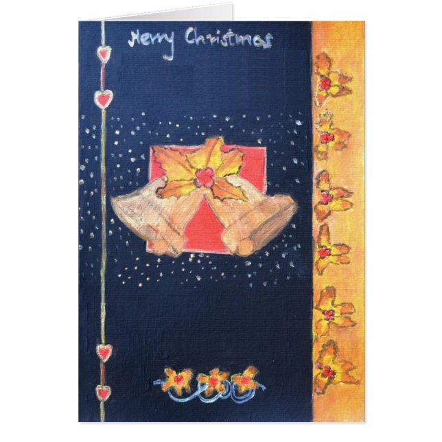 Jul Klockor Hälsningskort (Framsidan)