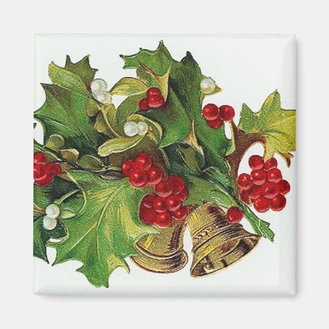 Jul Klockor & Holly Vintage Magnet (Framsidan)