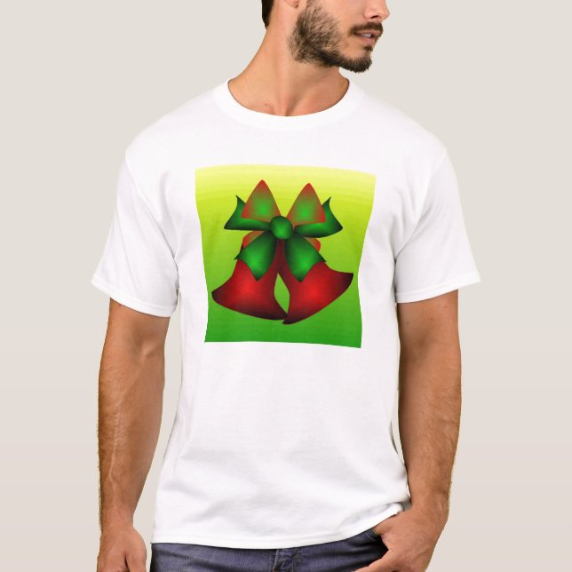Jul-Klockor i vitt Tee Shirt (Framsida)
