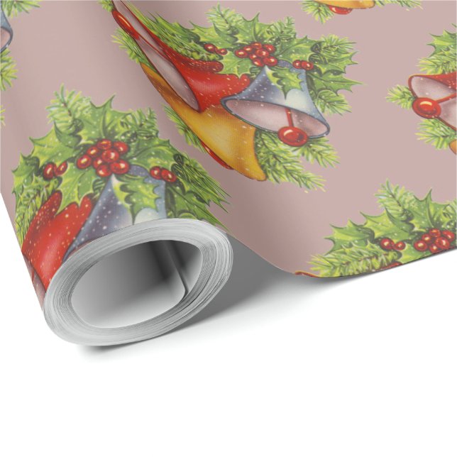 Jul Klockor Wrapping Papper Presentpapper (Rulle Hörn)