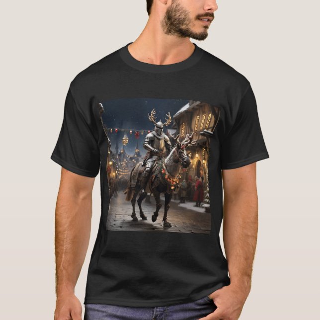 Jul Knight's Reindeer T-shirt (Framsida)