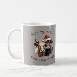 Jul Ko Gård Hus Landsbygd Rustik Kaffemugg