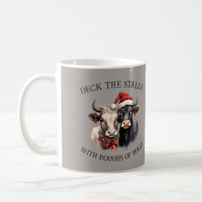Jul Ko Gård Hus Landsbygd Rustik  Kaffemugg (Vänster)