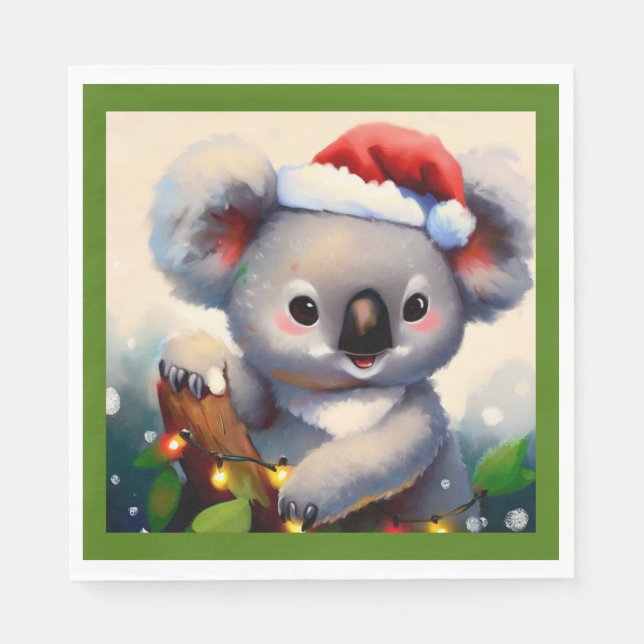 Jul Koala 2 Pappersservett (Framsidan)
