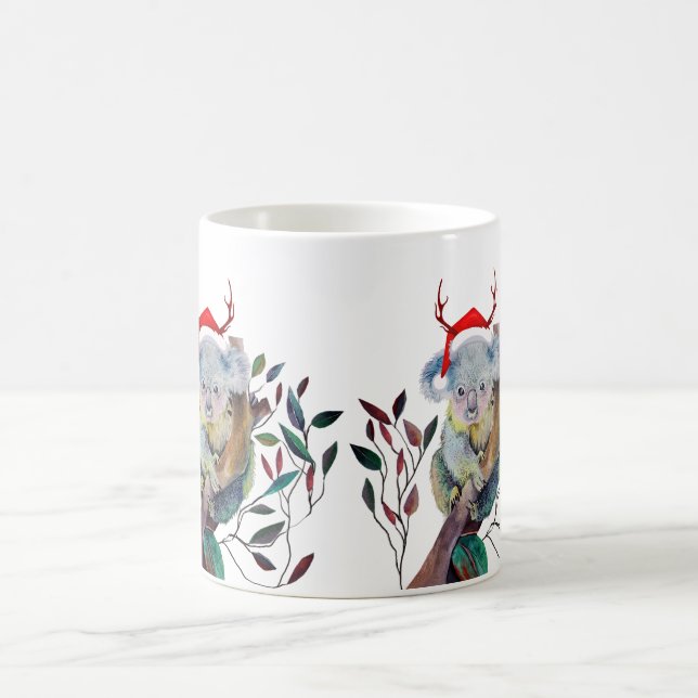 Jul Koala Australienskt Gummiträd Tomtehatt Röd    Kaffemugg (Center)