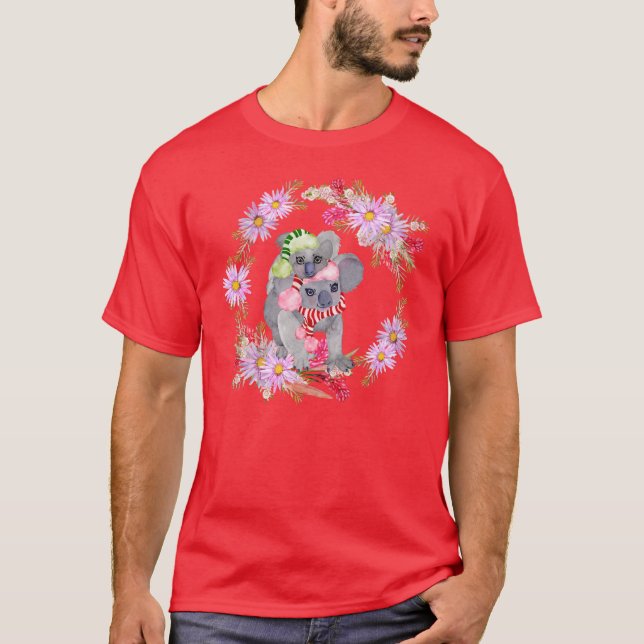 Jul Koala Botanicals T Shirt (Framsida)