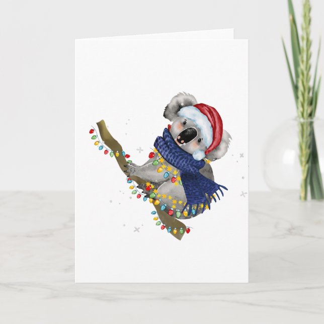 Jul Koala Helgdag Card Helgkort (Framsida)