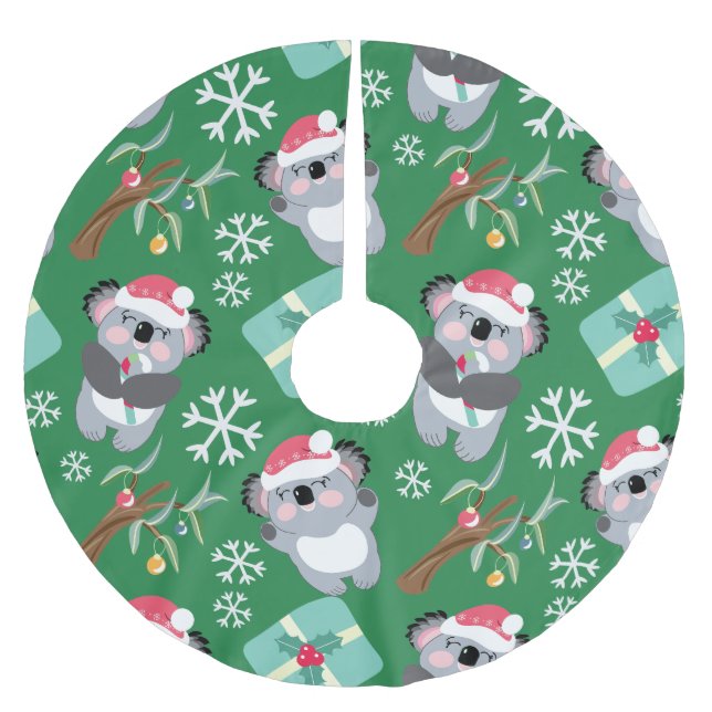 Jul Koala Julgransmatta Borstad Polyester (Framsidan)