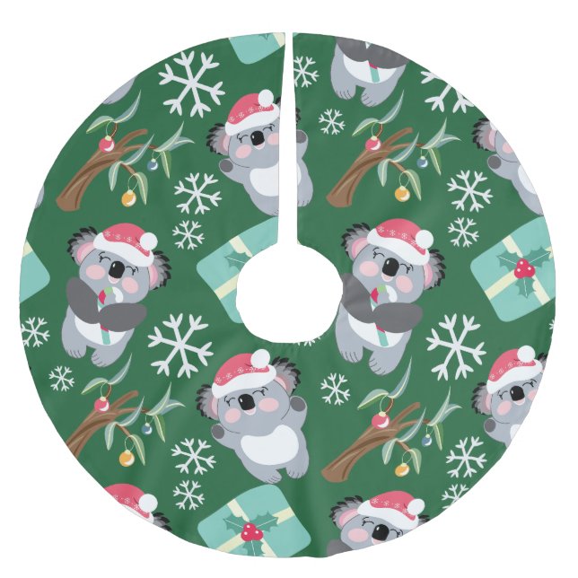 Jul Koala Julgransmatta Borstad Polyester (Framsidan)