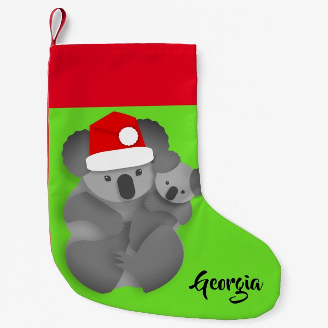 Jul Koala och Joey Liten Julstrumpa (Framsidan)