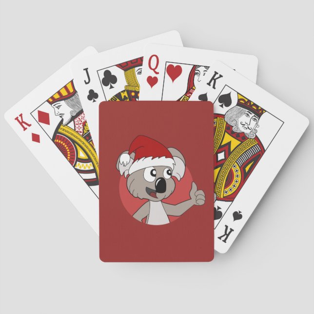 Jul koala tecknad film casinokort (Baksidan)