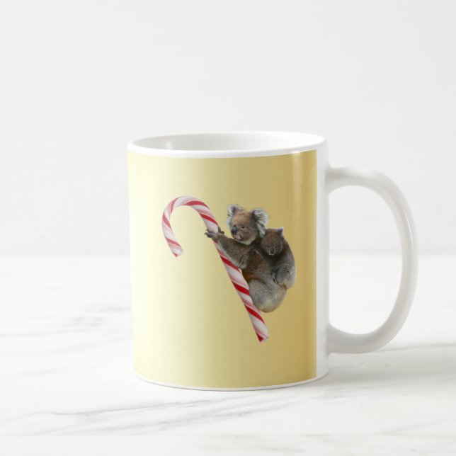 Jul Koalas i Candy cane Kaffemugg (Höger)