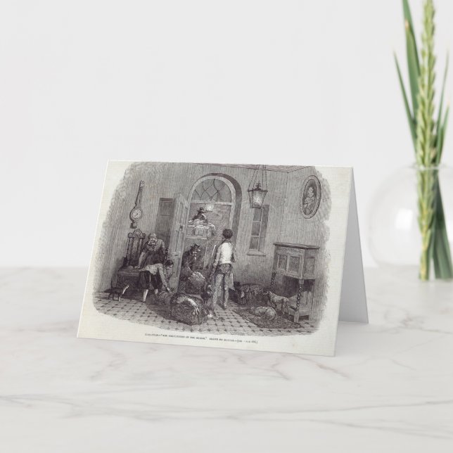 Jul: "Komplimangen av säsongen ", Helgkort (Framsida)