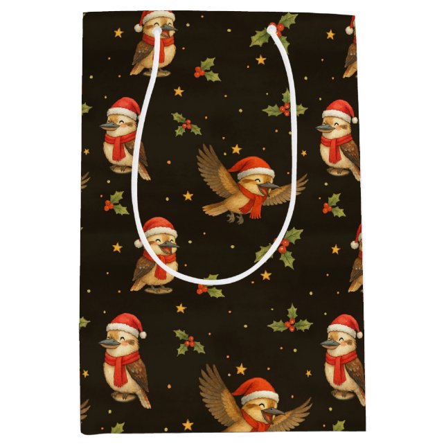 Jul Kookaburra Watercolor Gift Bag (Framsidan)