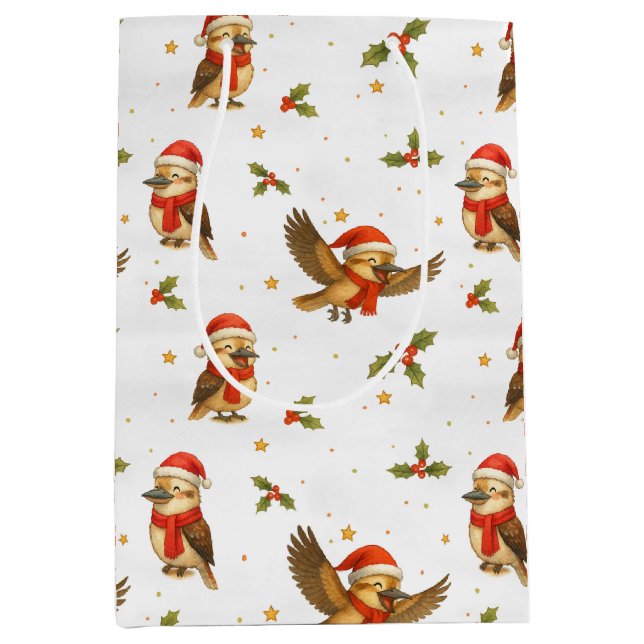 Jul Kookaburra Watercolor Gift Bag (Framsidan)