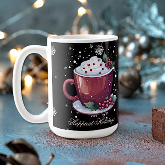 Jul Kopp i Hett Chocolate Coffee Mugg (Christmas Cup of Hot Chocolate Coffee Mug)
