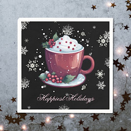 Jul Kopp i Hett Chocolate Pappersservett