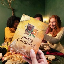 Jul Kopp Orange Holly Berry Cinnamon Hälsning