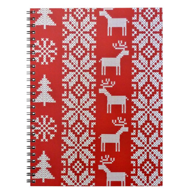 Jul Kor Stitch Anteckningsbok (Framsidan)